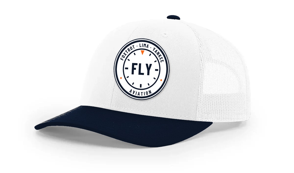 White FLY Aviation cap